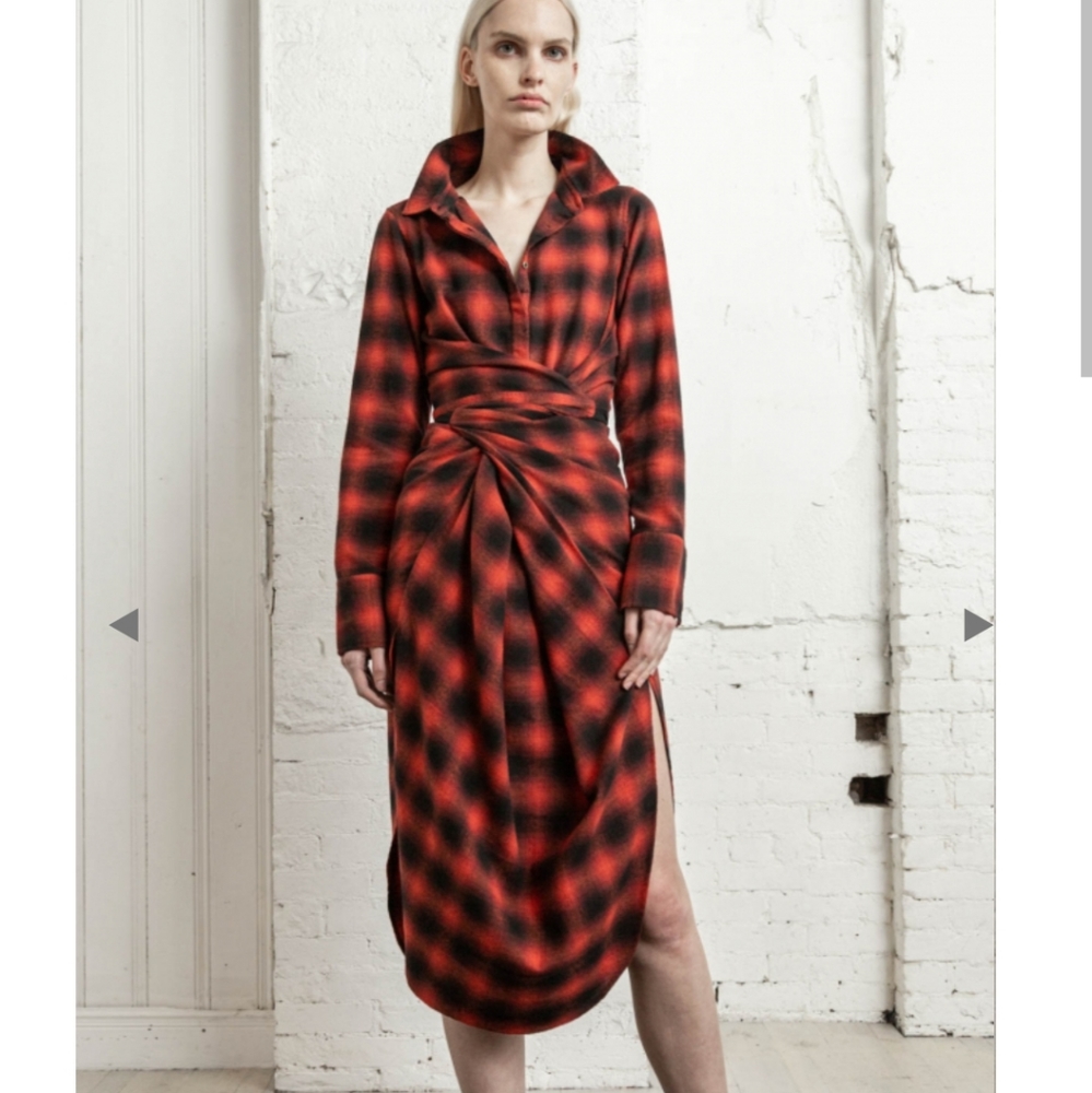 NICHOLAS K LONG SLEEVE WRAP DRESS - Picture 5 of 16